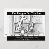 Carte Postale Le Dragon Dans Le Bus. (Devant / Derrière)