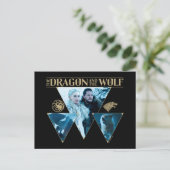 Carte Postale Le Dragon et le Wolf Daenerys & Jon Graphic (Debout devant)