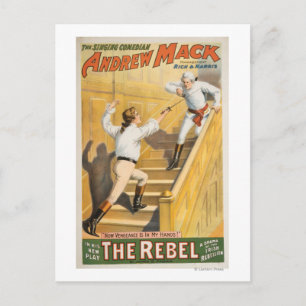 Carte Postale Le drame de la rébellion irlandaise "Rebel" - escr