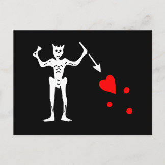 Carte Postale Le drapeau authentique de la Barbe Noire