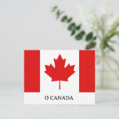 Carte Postale Le drapeau de la feuille d'érable du Canada (Debout devant)