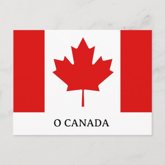 Carte Postale Le drapeau de la feuille d'érable du Canada (Devant)