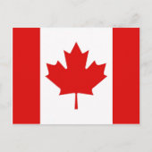 Carte Postale Le drapeau de la Feuille d'érable du Canada (Devant)