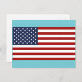 Carte Postale Le drapeau des États-Unis (Devant / Derrière)