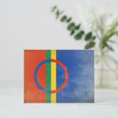 Carte Postale Le drapeau des Samis (Debout devant)