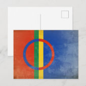 Carte Postale Le drapeau des Samis (Devant / Derrière)