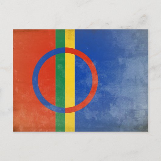 Carte Postale Le drapeau des Samis (Devant)