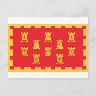 Carte Postale Le drapeau du comté du Grand Manchester
