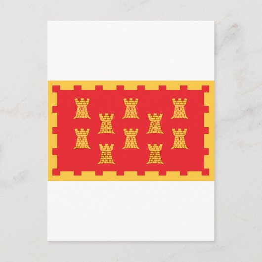 Carte Postale Le drapeau du comté du Grand Manchester (Devant)