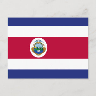 Carte Postale Le drapeau du Costa Rica
