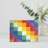 Carte Postale Le drapeau du peuple aymara (Debout devant)