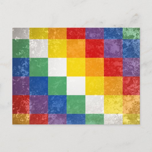 Carte Postale Le drapeau du peuple aymara (Devant)
