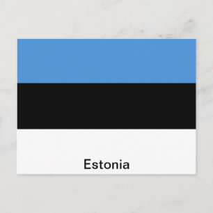 Carte Postale Le drapeau estonien