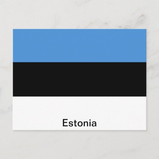 Carte Postale Le drapeau estonien (Devant)