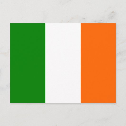 Carte Postale Le drapeau irlandais (Devant)