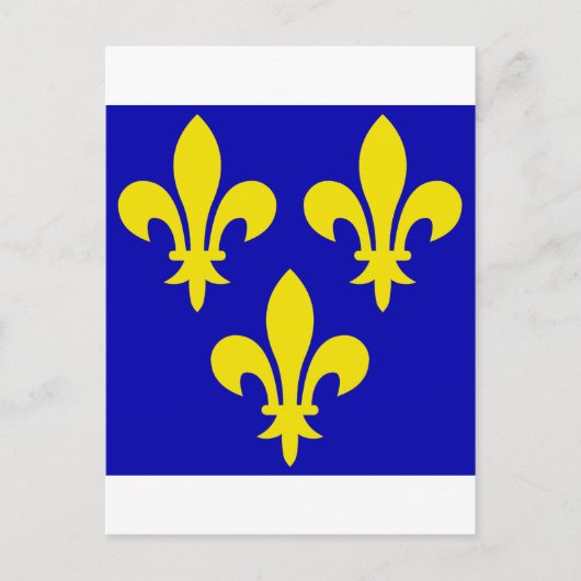 Carte Postale Le drapeau médiéval de France (Devant)