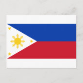 Carte Postale Le drapeau philippin (Devant)