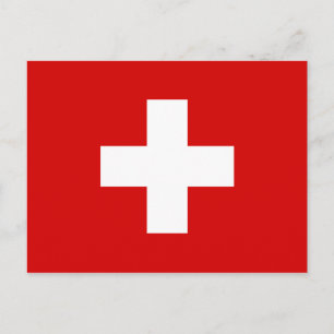 Carte Postale Le drapeau suisse