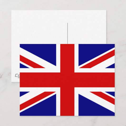 Carte Postale Le drapeau Union Jack (Devant / Derrière)