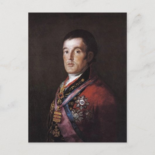Carte Postale Le duc de Wellington par Francisco Goya Francisco (Devant)