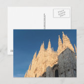 Carte postale : Le Duomo d'or de Milan (Devant / Derrière)