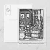 Carte Postale Le fabricant de papier (Devant / Derrière)
