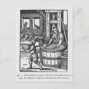 Carte Postale Le fabricant de papier