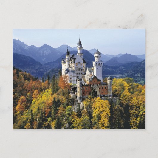 Carte Postale Le fantaisiste Neuschwanstein est l'un des trois (Devant)