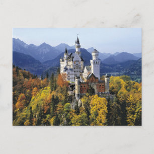 Carte Postale Le fantaisiste Neuschwanstein est l'un des trois
