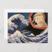 Carte Postale Le fantôme de la grande vague (Devant / Derrière)
