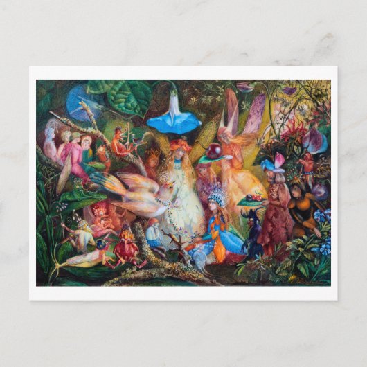 Carte Postale Le favori des fées, John Anster Fitzgerald (Devant)