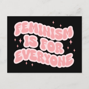 Carte Postale Le féminisme est pour tous féministe