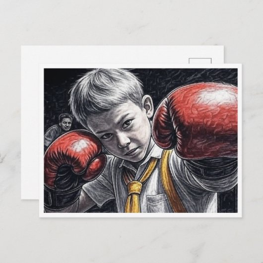 Carte Postale "Le feu à l'intérieur" (Devant / Derrière)