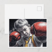 Carte Postale "Le feu à l'intérieur" (Devant / Derrière)