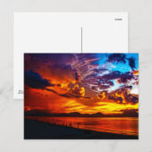 Carte Postale Le feu dans le ciel (Devant / Derrière)