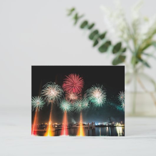 Carte Postale Le feu de Dubaï (Debout devant)