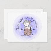 Carte Postale Le fil fait mon monde (Devant / Derrière)