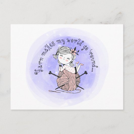 Carte Postale Le fil fait mon monde (Devant)