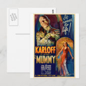 Carte Postale Le film de la momie 1932 (Devant / Derrière)