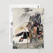 Carte Postale Le Fils de la veuve : Le Lad chevauchant le cheval (Devant / Derrière)