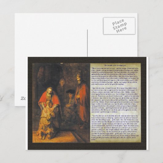 Carte Postale Le Fils Prodigue. (Devant / Derrière)