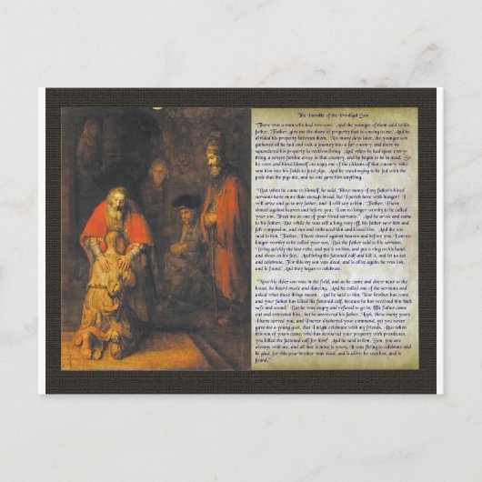 Carte Postale Le Fils Prodigue. (Devant)