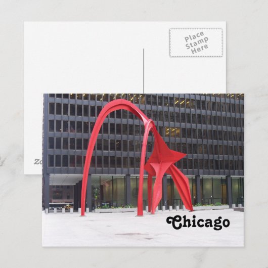 Carte Postale Le Flamant rose (Devant / Derrière)