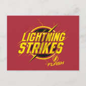 Carte Postale Le Flash | Graphique "Frappes de foudre" (Devant)