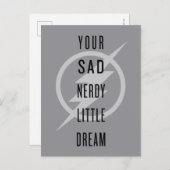 Carte Postale Le Flash | "Votre triste et triste petit rêve" (Devant / Derrière)