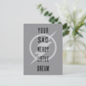 Carte Postale Le Flash | "Votre triste et triste petit rêve" (Debout devant)