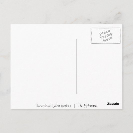 Carte Postale Le Flatiron (Dos)