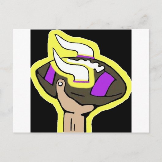 Carte Postale le football de Vikings (Devant)