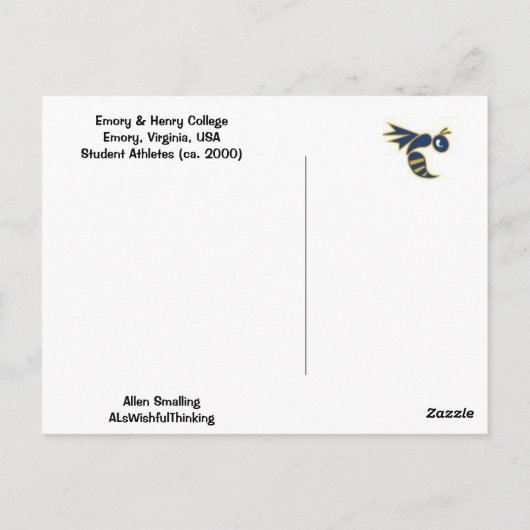 Carte Postale Le football d'université ! ! (Dos)