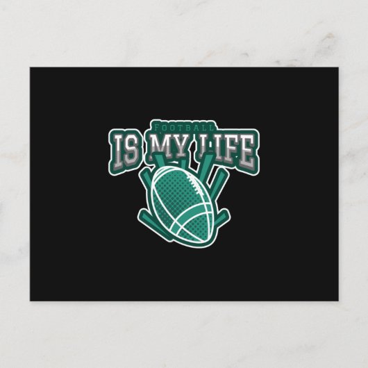 Carte Postale Le football est ma vie (Devant)